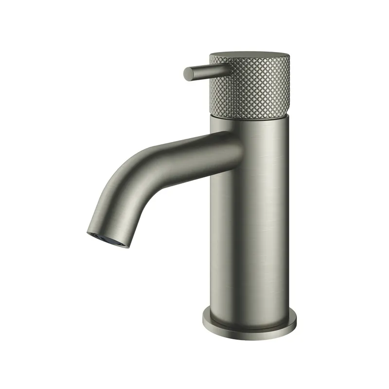 Hotbath Cobber X wastafelkraan 14cm geborsteld nikkel Topkwaliteit