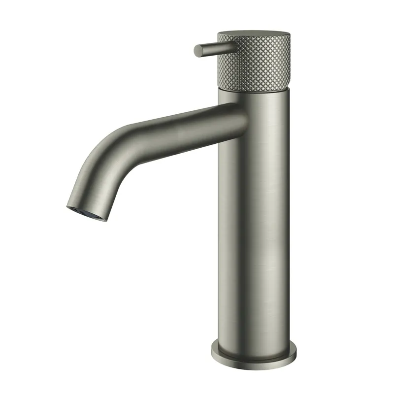 Hotbath Cobber X wastafelkraan 22cm geborsteld nikkel Gratis Verzending