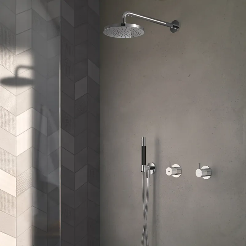 Aanbieding Hotbath Cobber IBS21CR inbouwdouche met 3s handdouche en glijstang chroom
