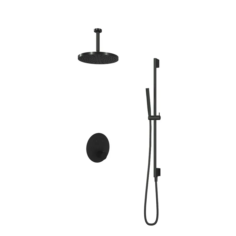 Hotbath Cobber IBS22CR inbouwdouche met 15cm plafondbuis, 30cm hoofddouche en glijstang chroom Fabrieksprijs