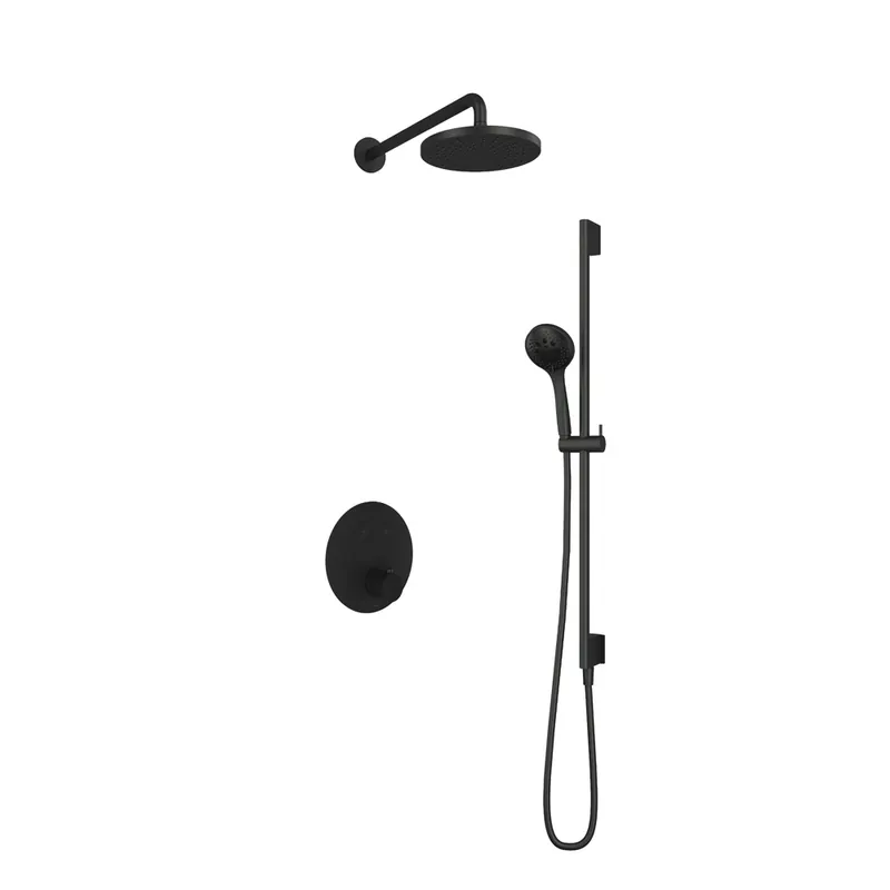 Budget Hotbath Cobber IBS22GN inbouwdouche met 3s handdouche en glijstang geborsteld nikkel