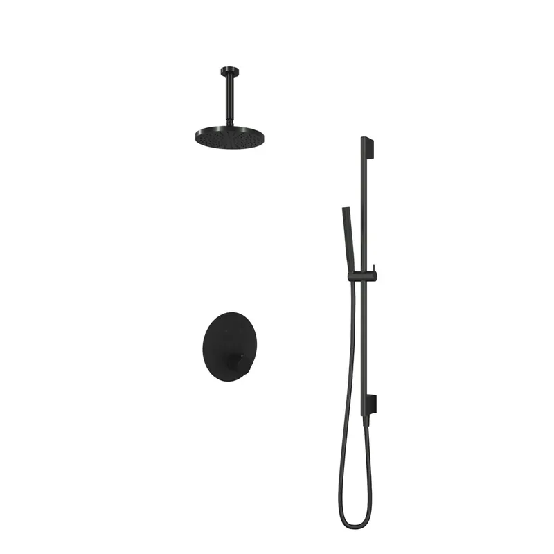 Hotbath Cobber IBS22GN inbouwdouche met 15cm plafondbuis en glijstang geborsteld nikkel Budget