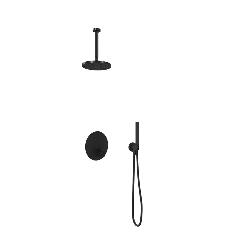 Trendy Hotbath Cobber IBS22GN inbouwdouche met 30cm plafondbuis geborsteld nikkel
