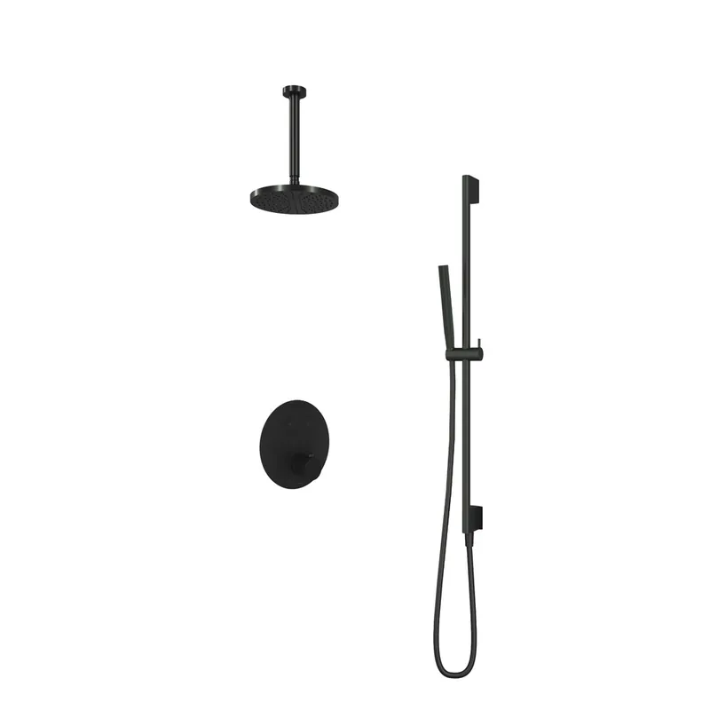 Fabrieksprijs Hotbath Cobber IBS22GN inbouwdouche met 30cm plafondbuis en glijstang geborsteld nikkel