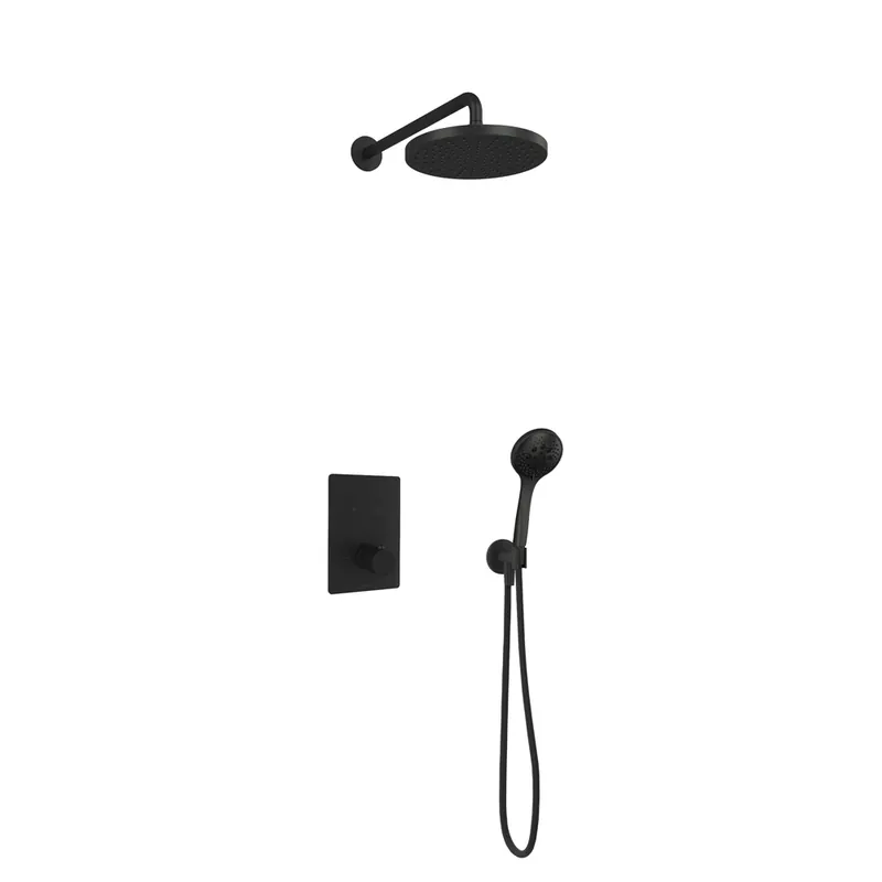 Hotbath Cobber IBS23GN inbouwdouche met 3s handdouche en 30cm hoofddouche geborsteld nikkel Exclusief