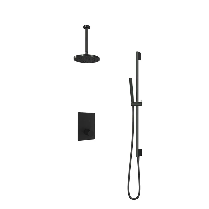 Fabrieksprijs Hotbath Cobber IBS23GN inbouwdouche met 30cm plafondbuis en glijstang geborsteld nikkel