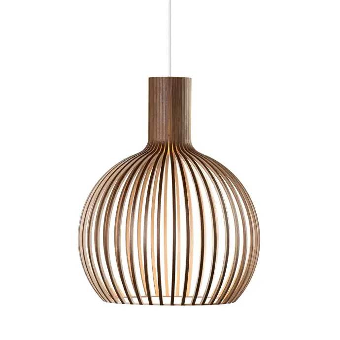 Rechtstreeks Van De Fabrikant Hanglamp Octo Small 4241 Walnoot