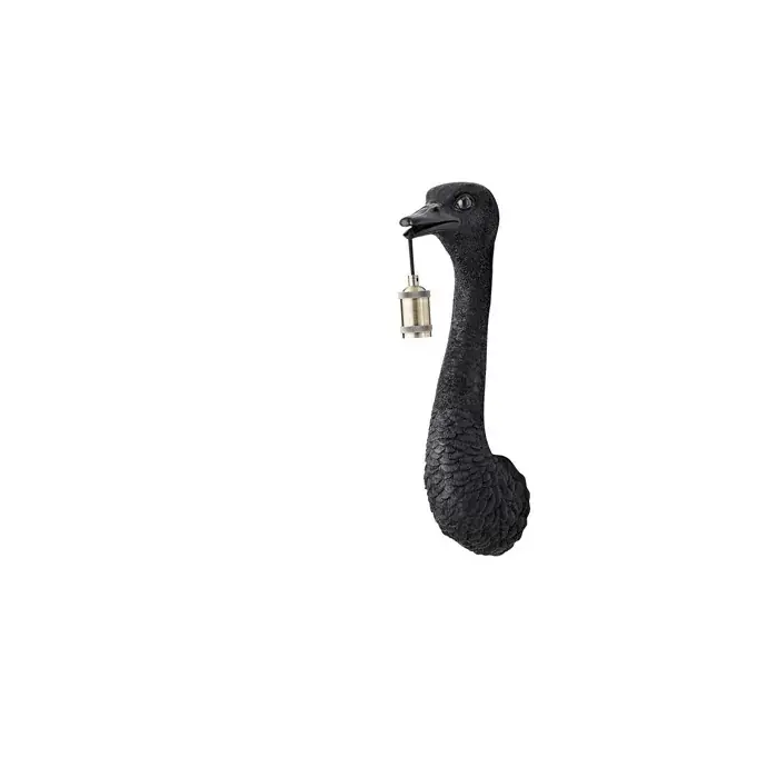 Wandlamp Mozzi Struisvogel Zwart Shop Nu