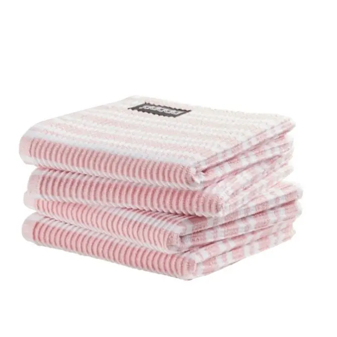 Must-Have DDDDD vaatdoek Stripe pastel pink 30 x 30 cm