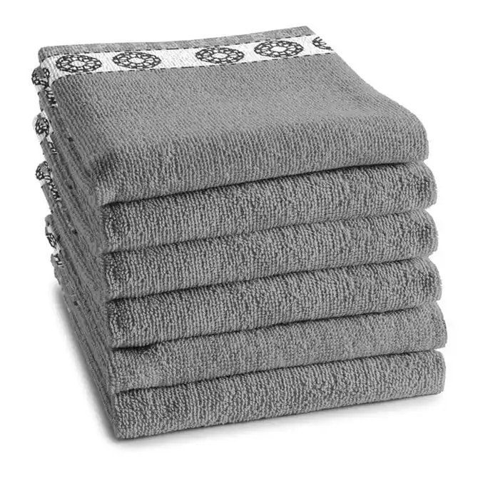 DDDDD Keukendoek Lace 50x55 Grey Gecertificeerd