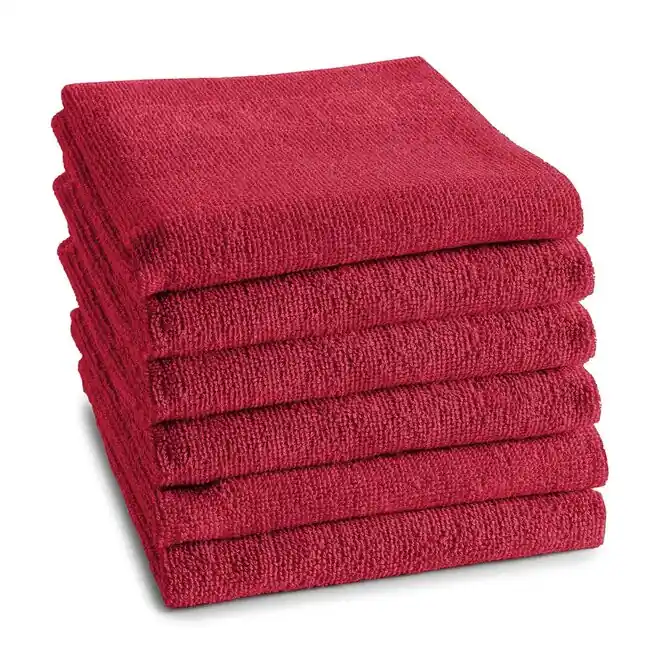 Korting DDDDD keukendoek logo 50x55cm red