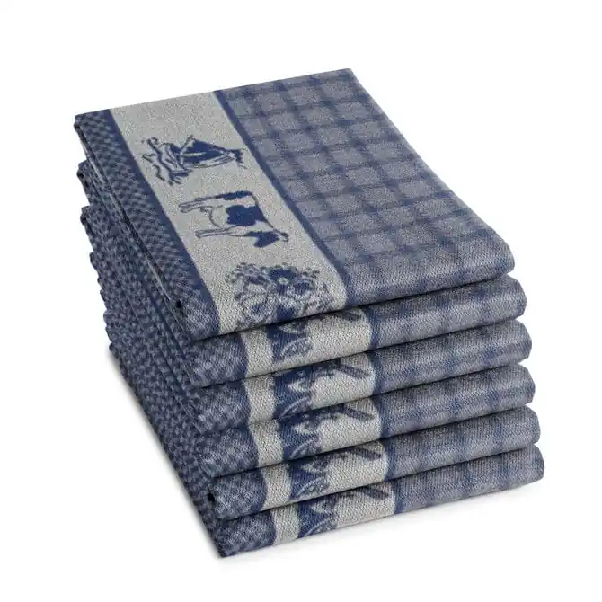Luxe DDDDD Theedoek Dutchie 60x65 Blue
