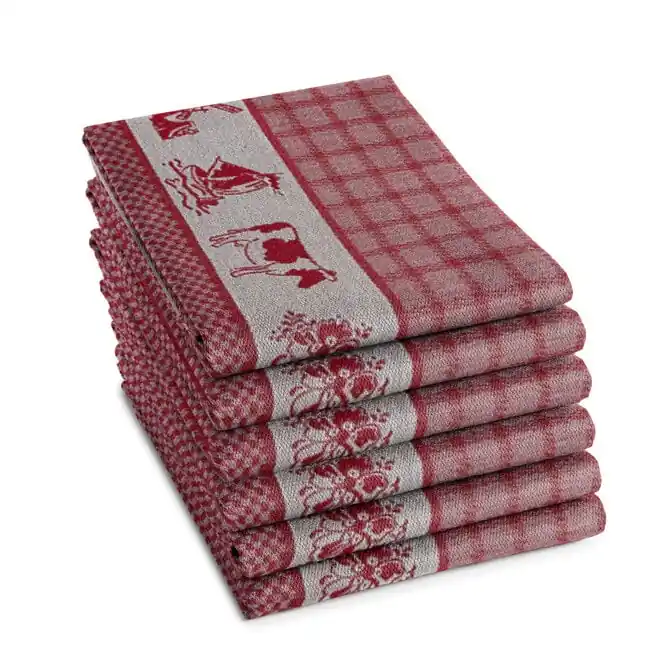 Koop Online DDDDD Theedoek Dutchie 60x65 Red
