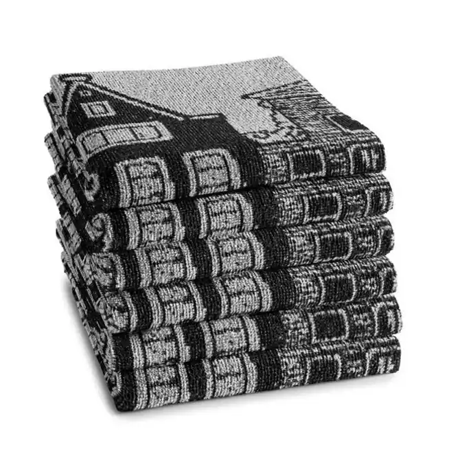 DDDDD keukendoek canal 50x55 black Groothandel