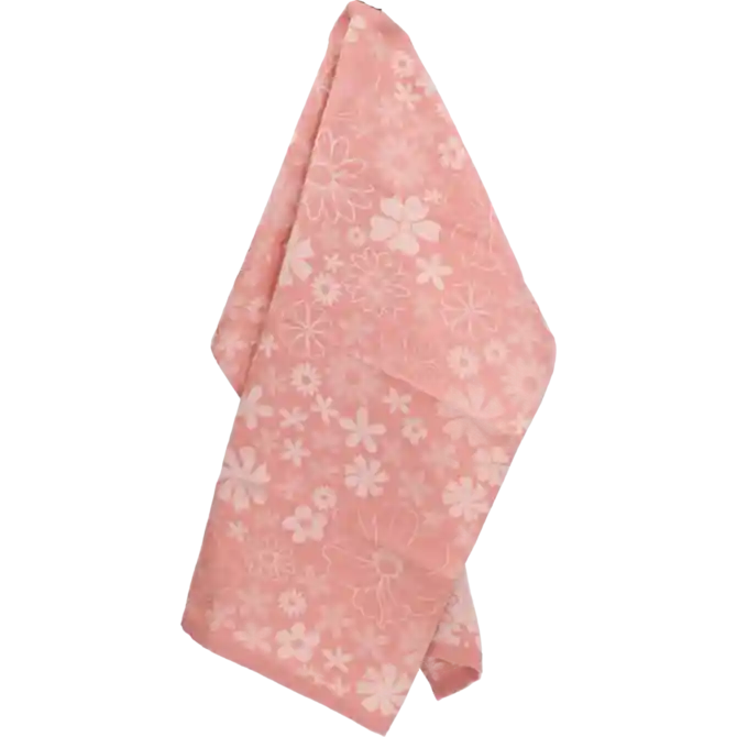 In De Mode Bunzlau Castle Flowerbed theedoek 65x65 Pink