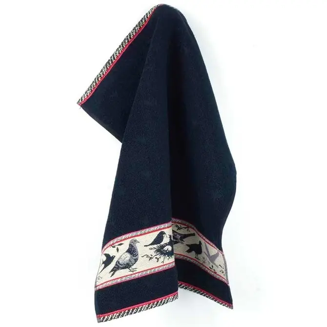 Seizoensaanbieding Bunzlau Castle Birds keukendoek 53x60 Dark Blue