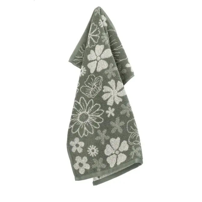 Bunzlau Castle Flowerbed keukendoek 53x60 Dark Green Nieuw Model