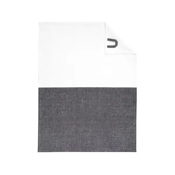 Actieprijs Cawö Duo Cuisine Theedoek 50/70 schwarz/weiss