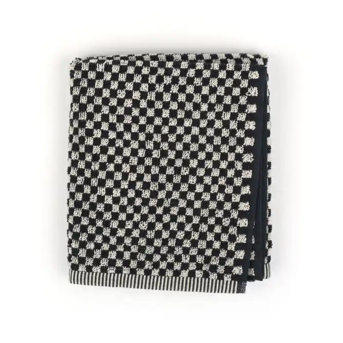 Bunzlau Castle keukendoek Small Check black 53x60 Nu Kopen