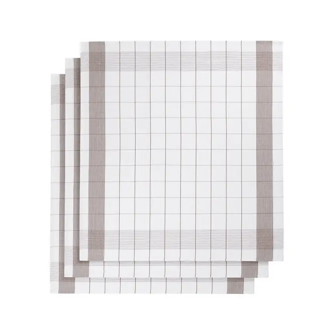 De Witte Lietaer Mixte Theedoek 68x68 white-champignon 5582 Gecertificeerd