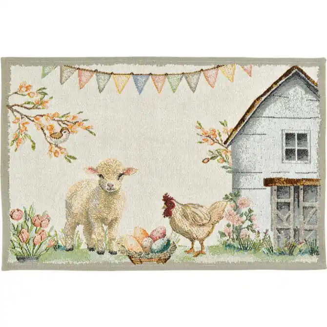 Koop Online Sander placemat The Farm 32x48 Fb. 40 - Multi