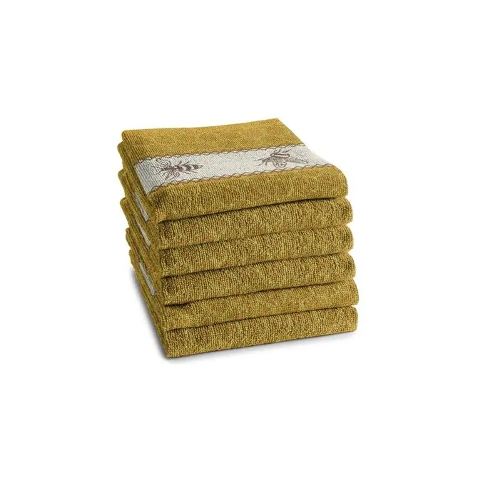 Betaalbaar DDDDD keukendoek bees 50x55 yellow per stuk