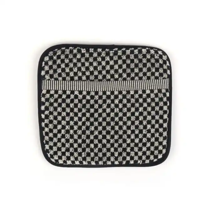 Bunzlau Castle Small Check pannenlap 23x19 Black Plaats Bestelling
