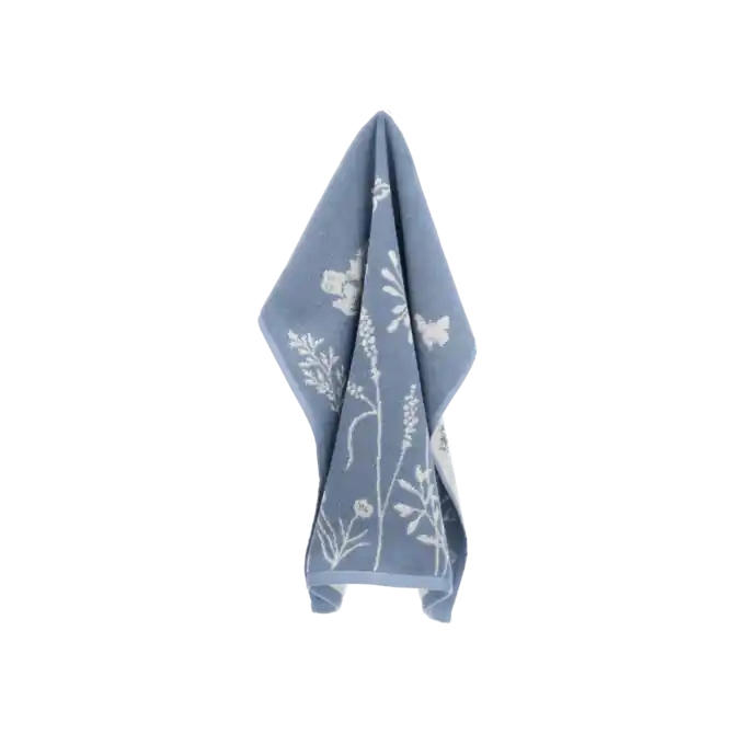 Superprijs Bunzlau Castle Keukendoek Wild Flowers Grey-Blue