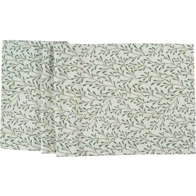 Nu Kopen Sander tafelloper Misty 50x140 Fb. 02 - Ecru/Green