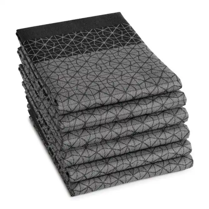 Superprijs DDDDD theedoek chrystal 60x65 black