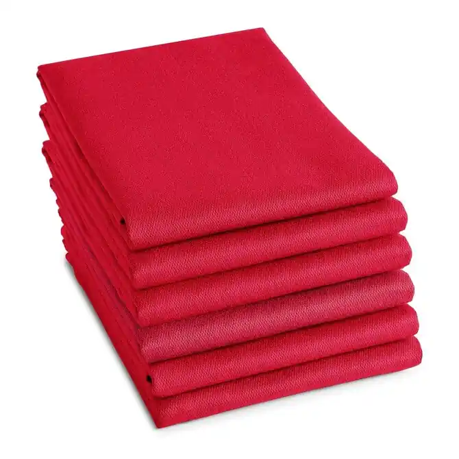 Nieuwe Collectie DDDDD theedoek logo 60x65cm red