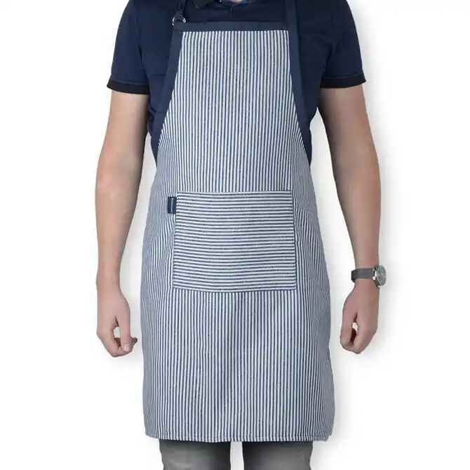 Speciale Aanbieding Bunzlau Castle Stripes keukenschort 83x32 Blue