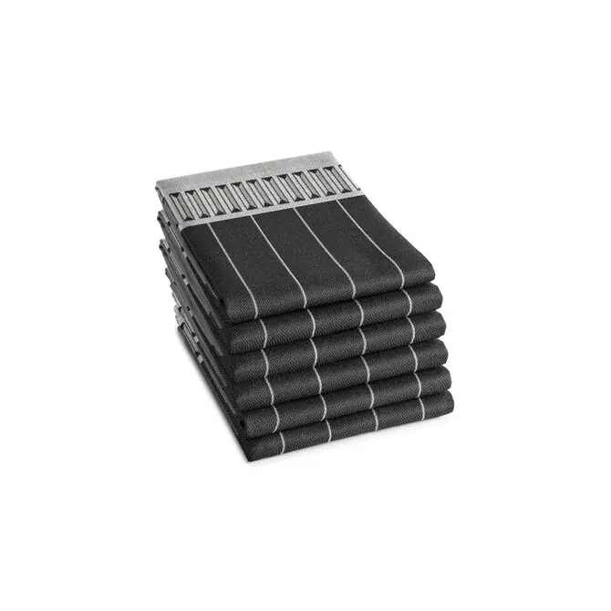 DDDDD theedoek jules 60x65 anthracite per stuk Garantie Inbegrepen