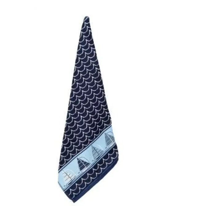 Bunzlau Castle Boat keukendoek 53x60 Dark Blue Uitverkoop
