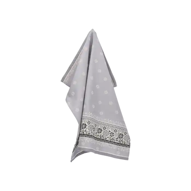 Superprijs Bunzlau Castle Belle Fleur theedoek 65x65 Grey