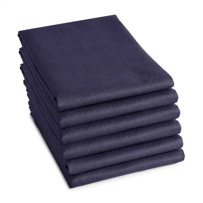 DDDDD theedoek logo 60x65cm blue Laatste Kans