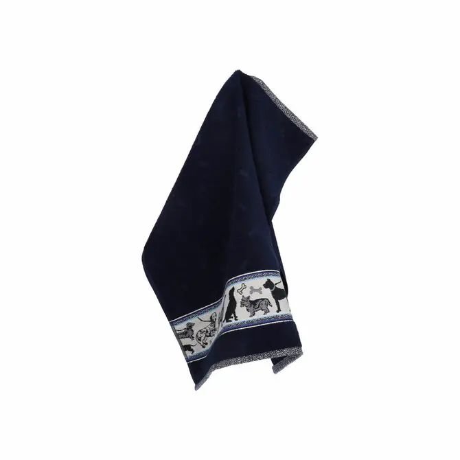 Bunzlau Castle Dogs keukendoek 53x60 Dark Blue Lage Kosten