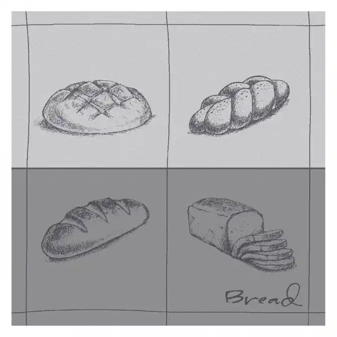 Seizoensaanbieding DDDDD theedoek bread 60x65 grey per stuk
