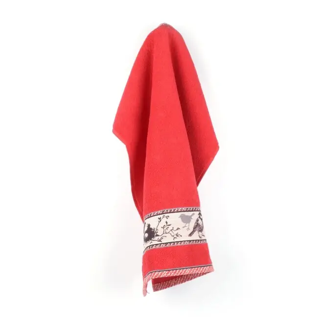 Bunzlau Castle Birds keukendoek 53x60 Red Dagaanbieding