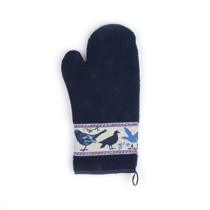 Bunzlau Castle Birds ovenwant 20x37 Dark Blue Direct Verzonden