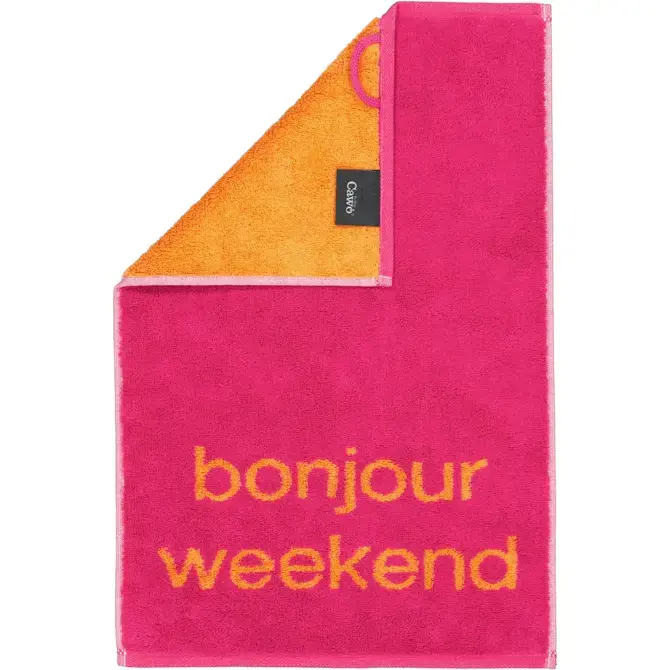 Cawö Postcards Towels Edition Postcard Towels 30x50 bonjour weekend Express Levering
