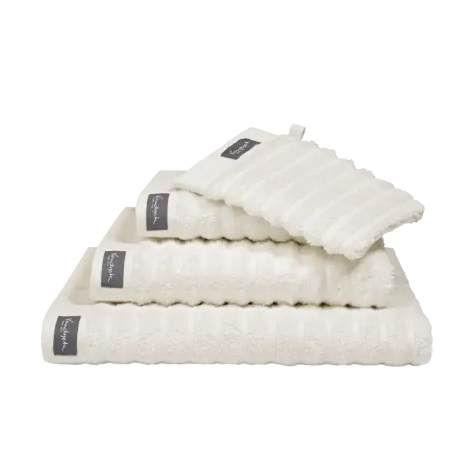 Superprijs Vandyck Home Towel Wave douchelaken 70x140 Cream Tan