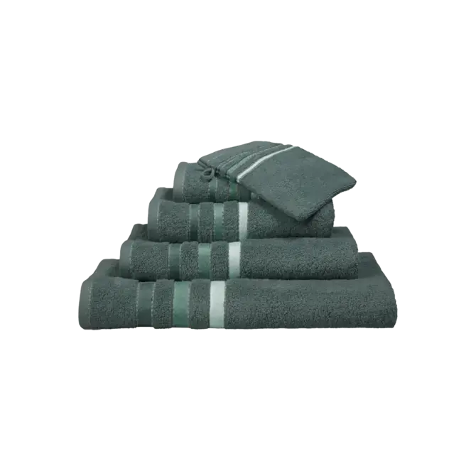Vandyck Prestige Lines badlaken 90x180 Forest Green Speciale Aanbieding