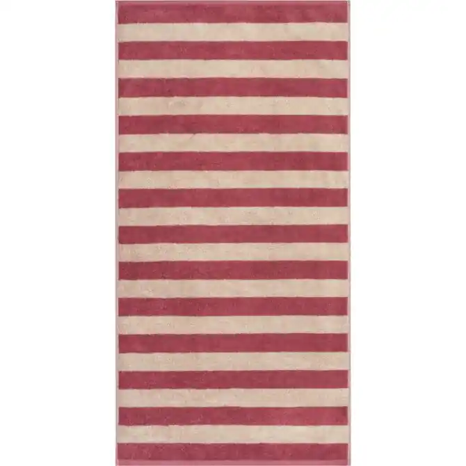 Beperkte Voorraad Cawo Lines Streifen 6256 Handdoek 50x100 beere