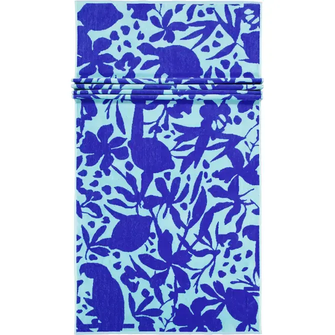 Cawo Beach Tropical Jacquard Strandlaken 80x180 aqua Koop Online