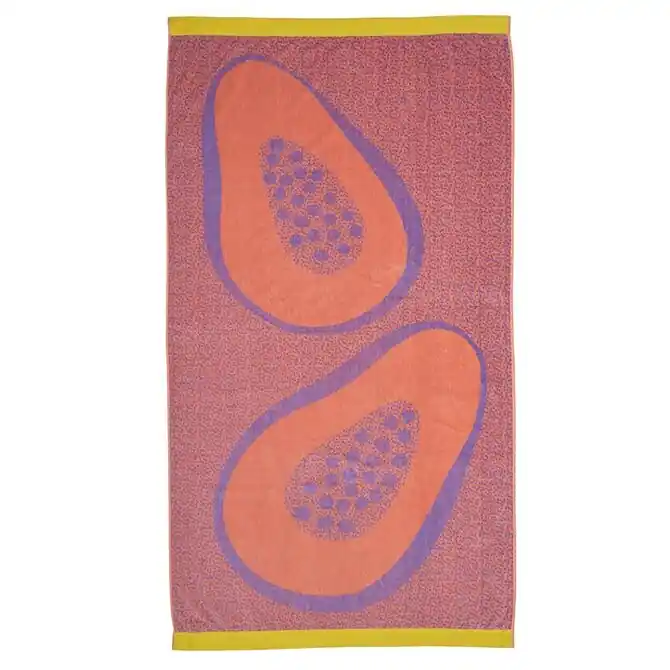 KAAT Strandlaken Papaya - Multi 100x180 cm Koop Online