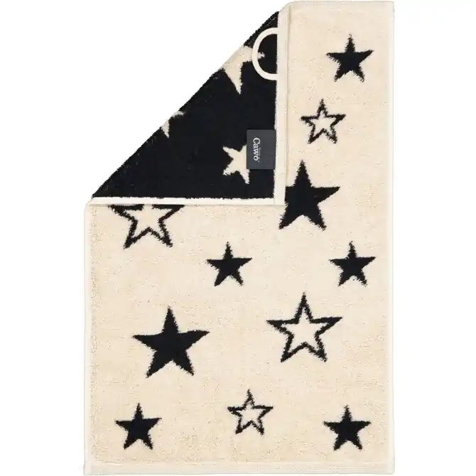 Cawo Christmas Edition 792 Stars Gastendoekje schwarz Budget