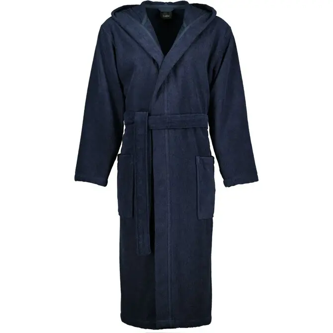 Cawo Heren Home Badjas met Capuchon Uni 829 XXL blau Budget