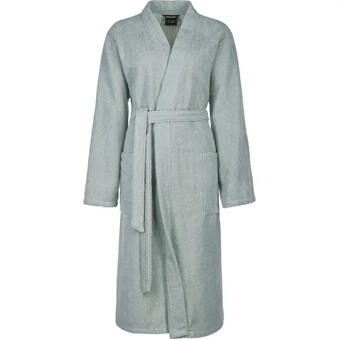 Topkwaliteit Cawo Dames Home Kimono Uni M eukalyptus
