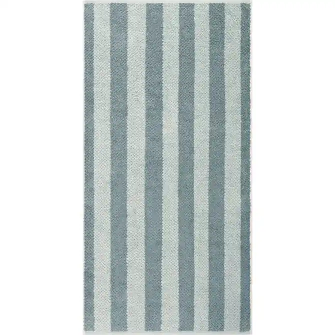 Cawo Pure Strepen Handdoek 50/100 mystic green Favoriet